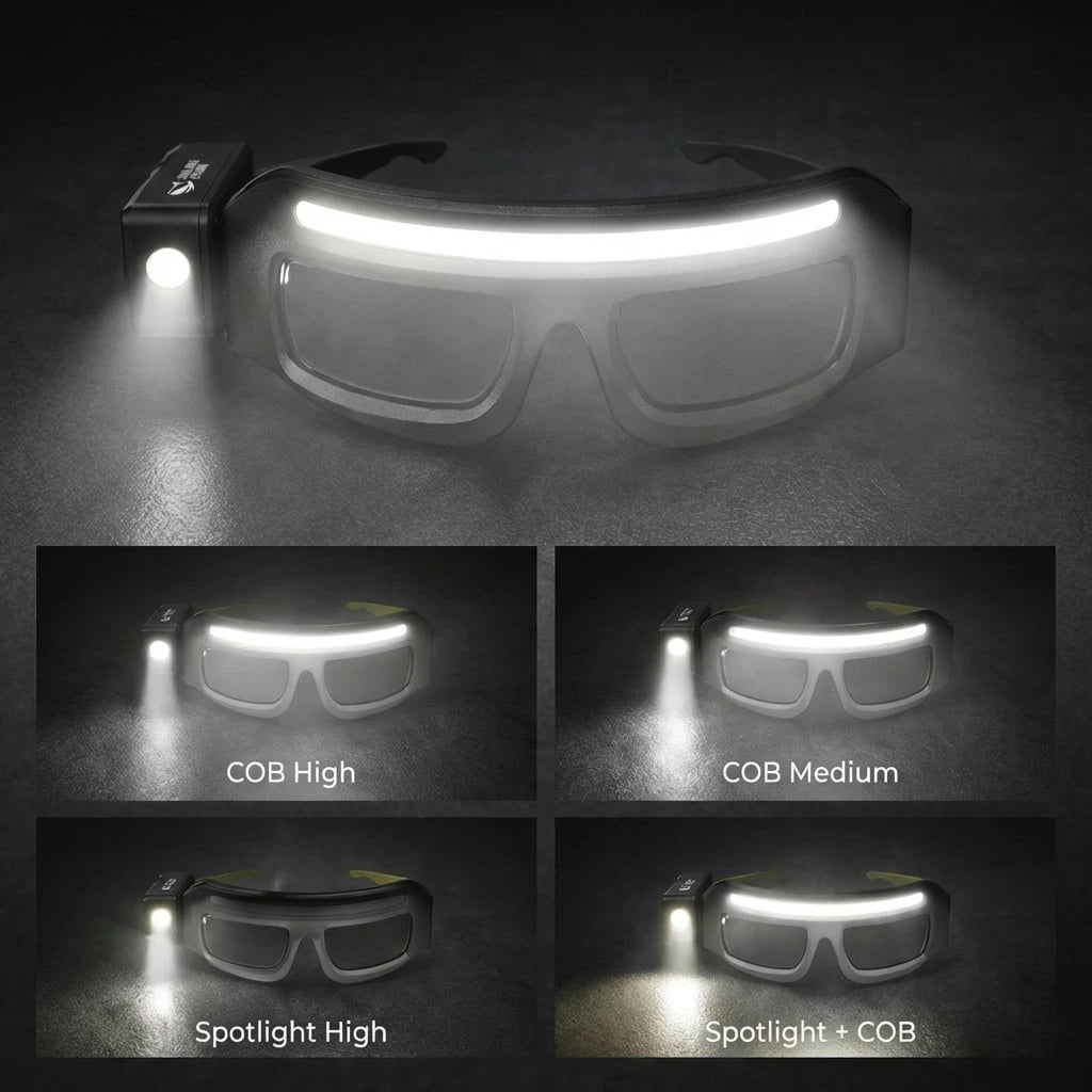 Vertexflash™ Hands-Free LED Task Glasses